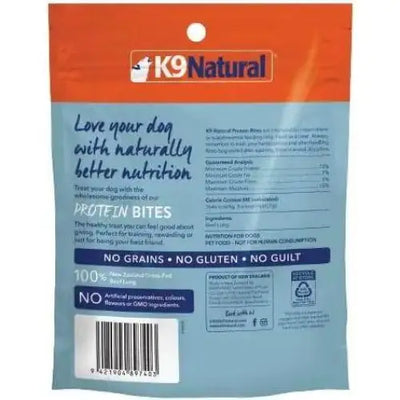 K9 Natural Beef Lung Protein Bites Air - Dried Dog Treats 2.1oz - Talis Us