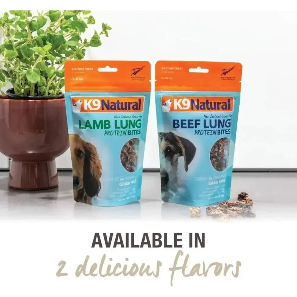 K9 Natural Beef Lung Protein Bites Air - Dried Dog Treats 2.1oz - Talis Us