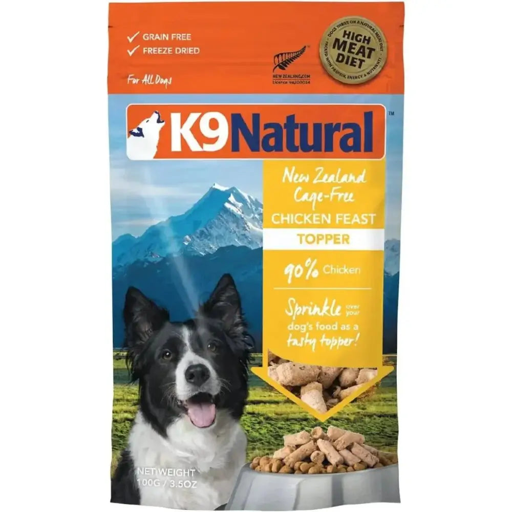K9 Natural - Grain Free Freeze Dried Chicken Dog Food Topper 3.5oz - Talis Us