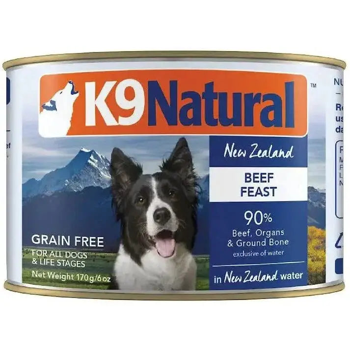 K9 Natural Grass - Fed Beef Feast Grain - Free Canned Dog Food - Talis Us