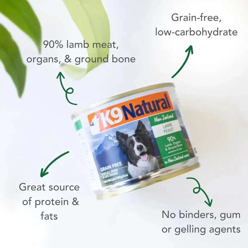 K9 Natural Grass - Fed Lamb Feast Grain - Free Canned Dog Food - Talis Us