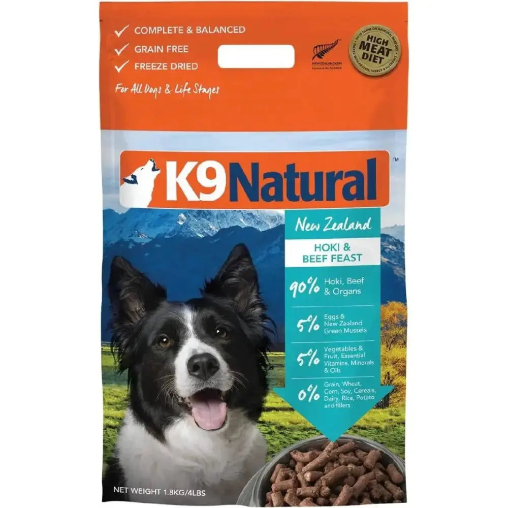 K9 Natural Hoki & Beef Grain - Free Freeze - Dried Dog Food - Talis Us