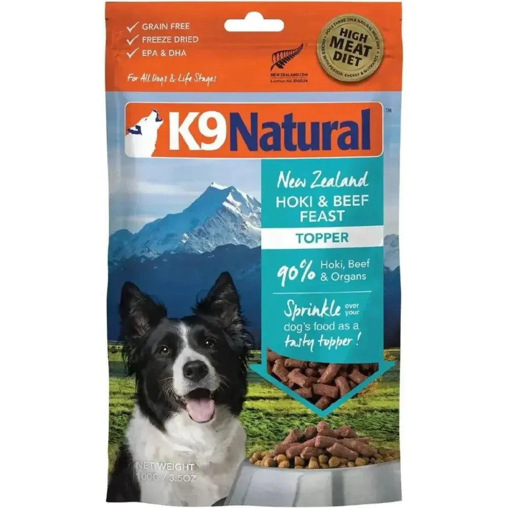 K9 Natural Hoki & Beef Grain - Free Freeze - Dried Dog Food Topper - Talis Us