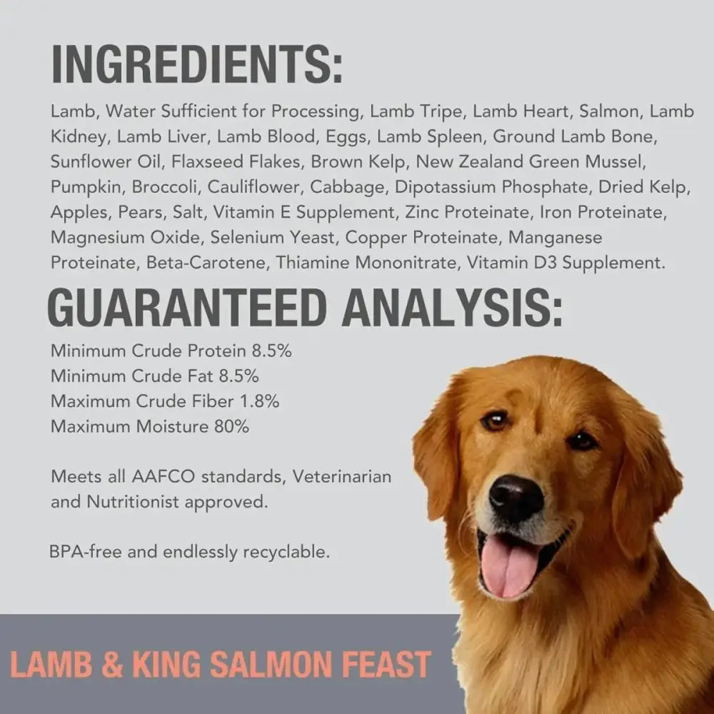 K9 Natural Lamb & King Salmon Grain - Free Canned Dog Food - Talis Us