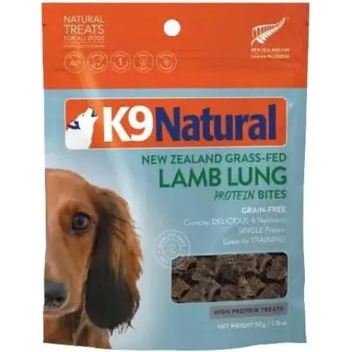 K9 Natural Lamb Lung Protein Bites Air - Dried Dog Treats 2.1oz - Talis Us
