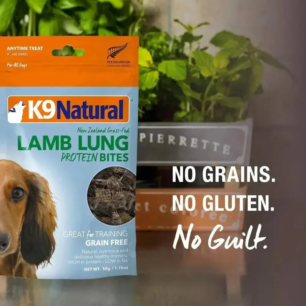 K9 Natural Lamb Lung Protein Bites Air - Dried Dog Treats 2.1oz - Talis Us