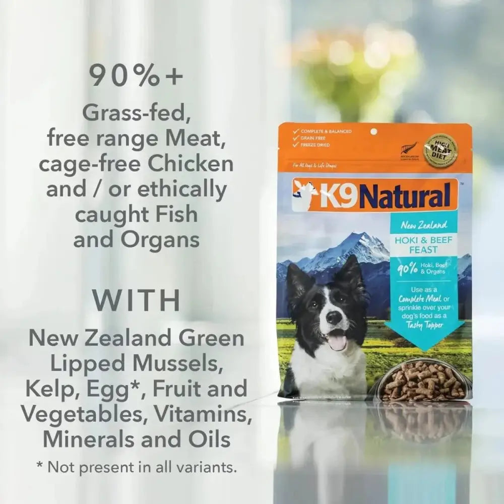 K9 Natural New Zealand Chicken Feast Grain - Free Freeze - Dried Dog Food - Talis Us