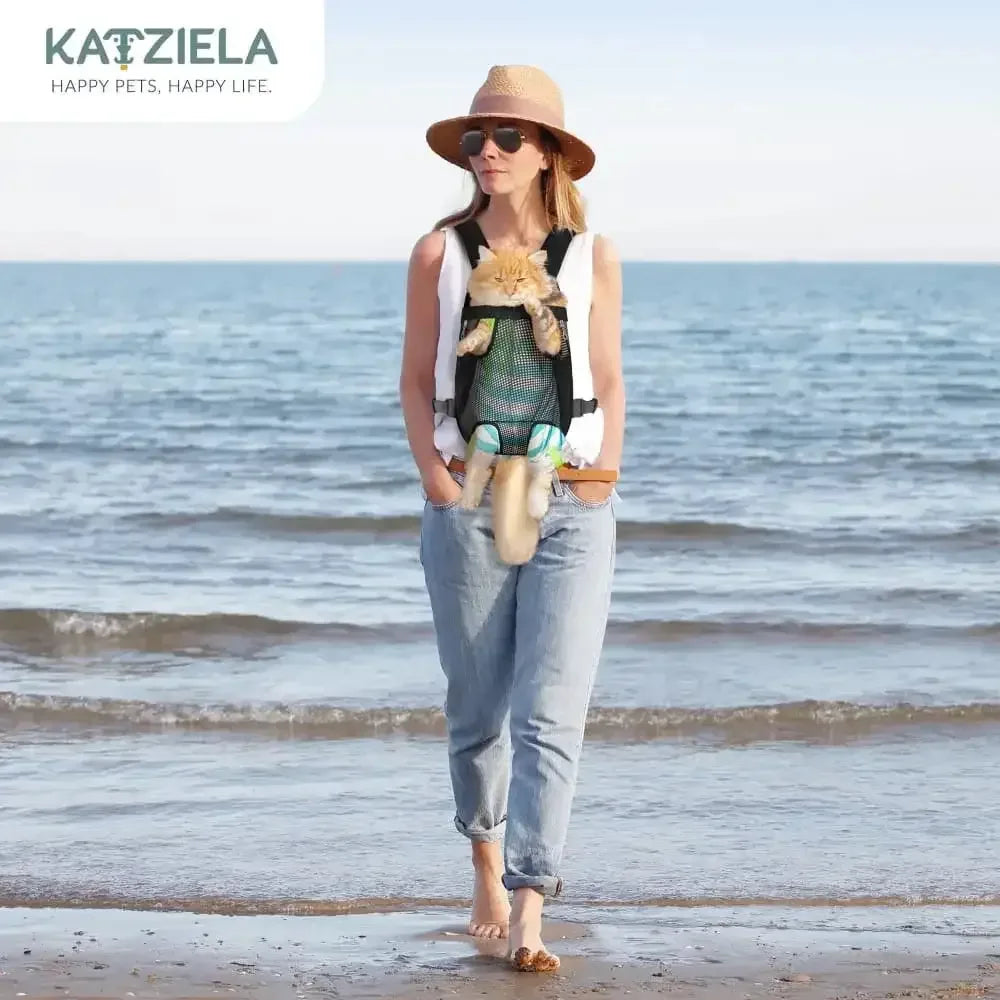 Kangaroo Puppy Pouch Carrier Backpack Travel Katziela