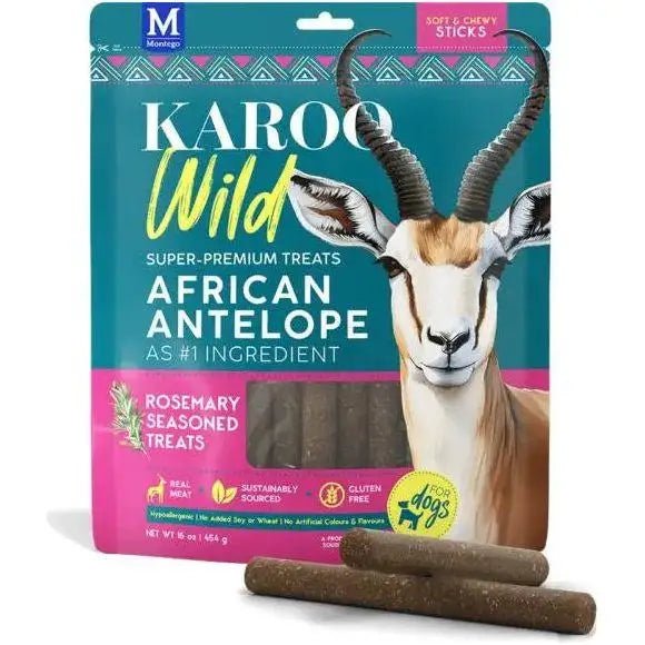 Karoo Wild African Antelope Sticks Premium Dog Treats 16oz - Talis Us