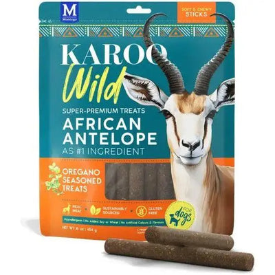 Karoo Wild African Antelope Sticks Premium Dog Treats 16oz - Talis Us