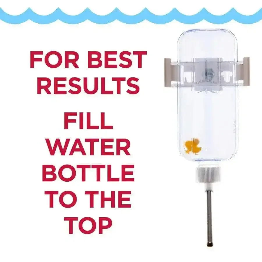 Kaytee Flat-Bac Water Bottle for Pet Hamsters, Gerbils and Mice, 8 oz