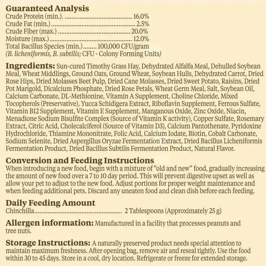 Kaytee Food From The Wild Chinchilla 3 Lb Kaytee® CPD