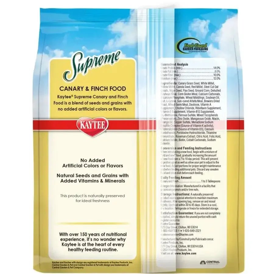 Kaytee Supreme Canary & Finch Food - Talis Us
