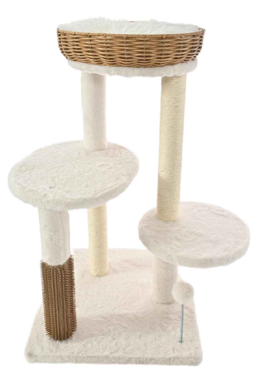 Max & Marlow Rattan Wicker 3 Level Cat Tree 30 in