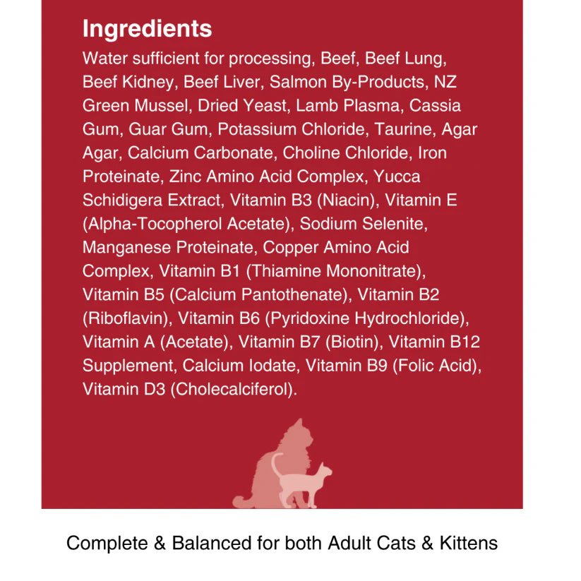 Kiwi Country Beef & NZ Green Mussel Wet Cat Food 24ea/3 oz - Talis Us