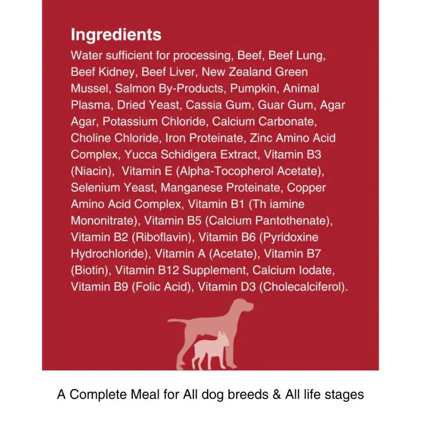 Kiwi Country Beef & NZ Green Mussel Wet Dog Food 24ea/6 oz - Talis Us