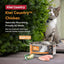 Kiwi Country chicken wet cat food in 85g can featuring cage-free NZ chicken and green mussel for cats