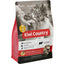 Kiwi Country grain free beef cat food in a red bag for weight management and clean teeth