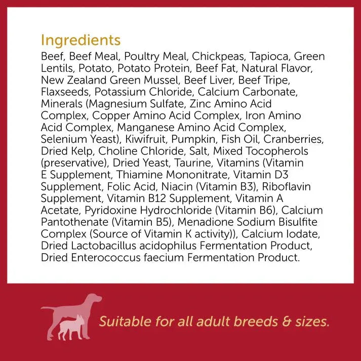 Kiwi Country Grain - Free Beef Dry Dog Food 4.4 lb - Talis Us