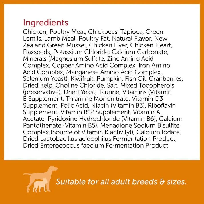 Kiwi Country Grain - Free Chicken Dry Dog Food 4.4 lb - Talis Us