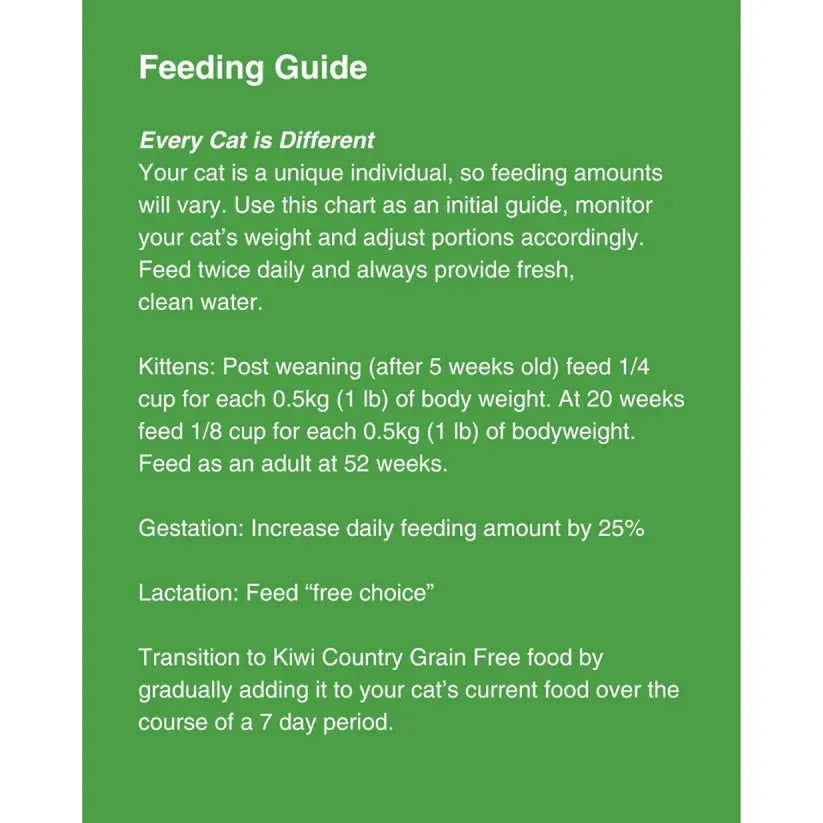 Kiwi Country Grain - Free Lamb & NZ Green Mussel Dry Cat Food 2.2 lb - Talis Us