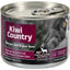 Kiwi Country grain free wet dog food with grass fed venison and green mussel formula in a 6 oz can