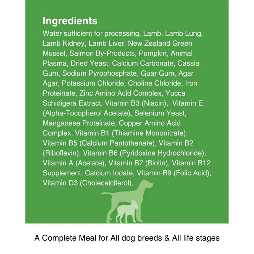 Kiwi Country Lamb & NZ Green Mussel Wet Dog Food 24ea/6 oz - Talis Us