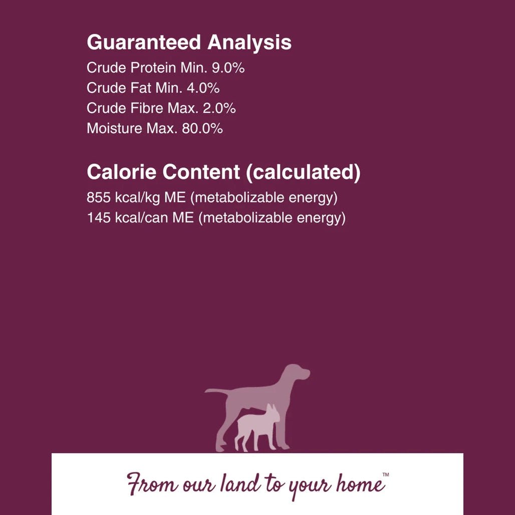 Kiwi Country Venison & NZ Green Mussel Wet Dog Food 24ea/6 oz - Talis Us