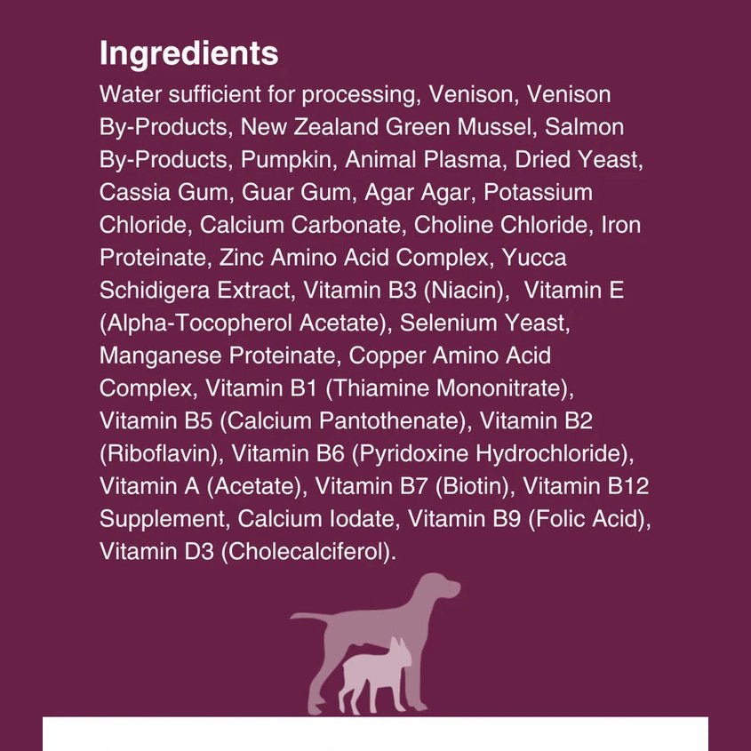 Kiwi Country Venison & NZ Green Mussel Wet Dog Food 24ea/6 oz - Talis Us