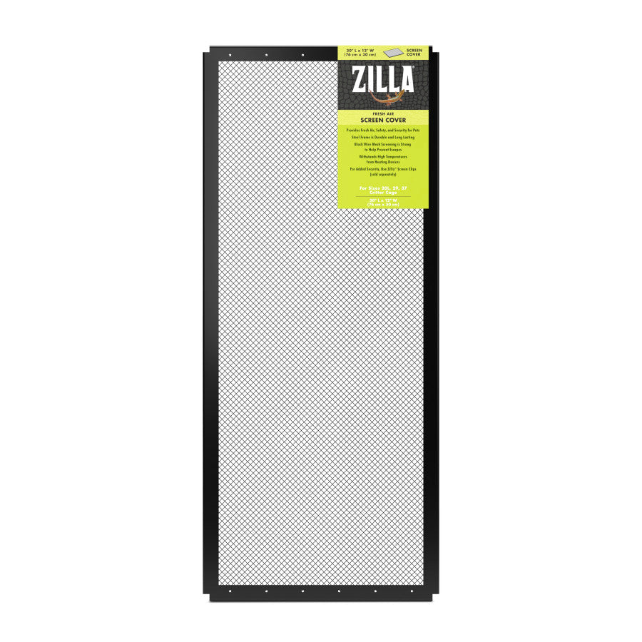 Enhance Your Reptile Habitat with the Zilla Solid Screen Cover - Black