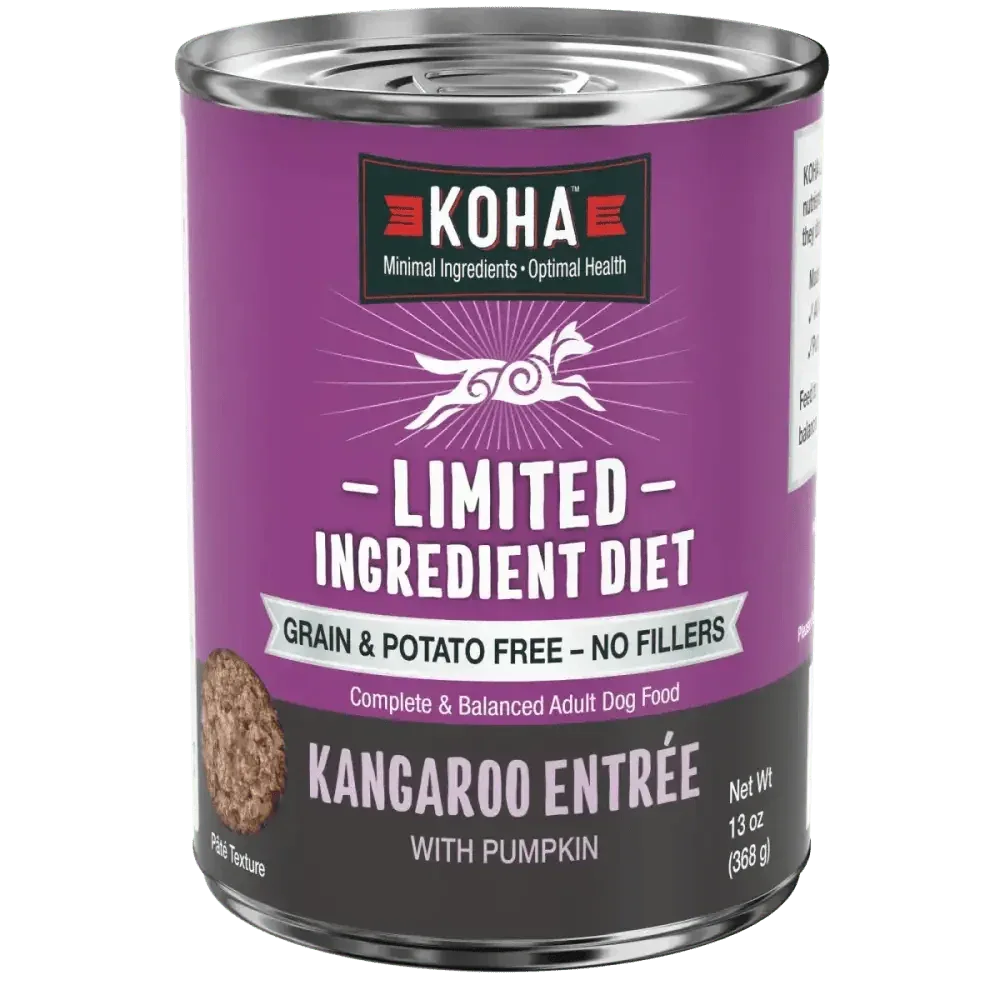 KOHA Limited Ingredient Diet Kangaroo Entrée Wet Dog Food 12ea/13 oz - Talis Us