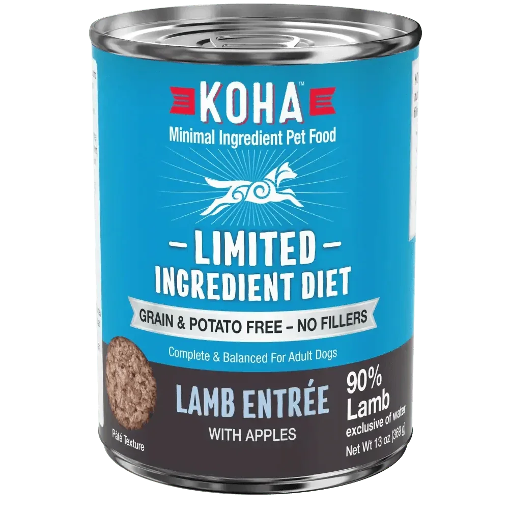 KOHA Limited Ingredient Diet Lamb Entrée Wet Dog Food - Talis Us