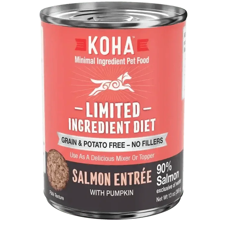 KOHA Limited Ingredient Diet Salmon Entrée for Dogs Supplemental Feeding 13oz Case of 12 - Talis Us