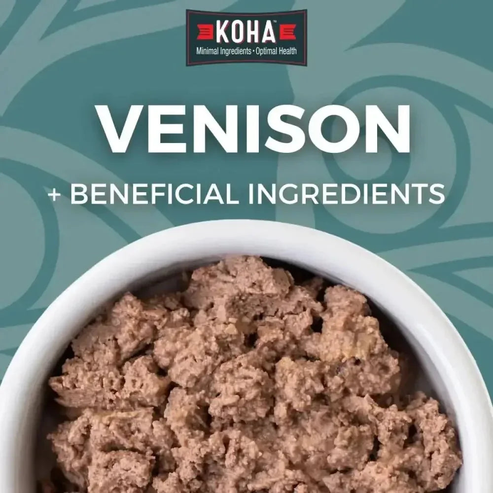 KOHA Limited Ingredient Diet Venison Entrée Wet Dog Food 12ea/13 oz - Talis Us