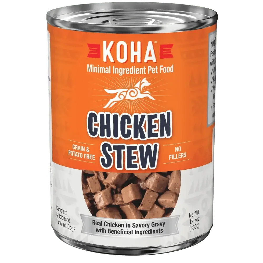 KOHA Minimal Ingredient Chicken Stew for Dogs 12.7oz Cans Case of 12 - Talis Us