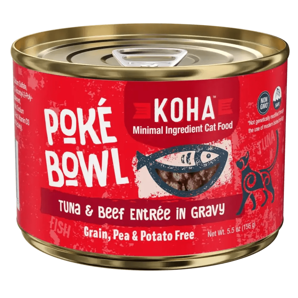 KOHA Poké Bowl Tuna & Beef Entrée in Gravy for Cats - Talis Us