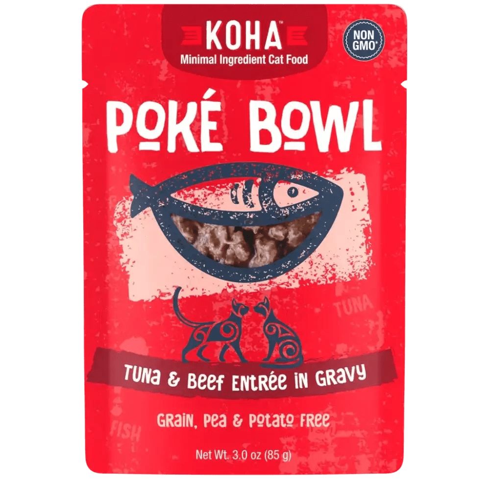 KOHA Poké Bowl Tuna & Beef Entrée in Gravy for Cats - Talis Us