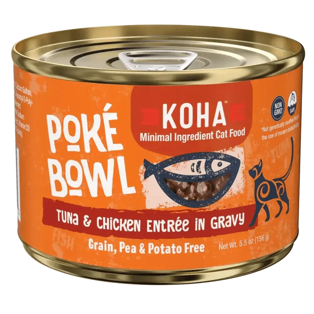 KOHA Poké Bowl Tuna & Chicken Entrée in Gravy for Cats - Talis Us