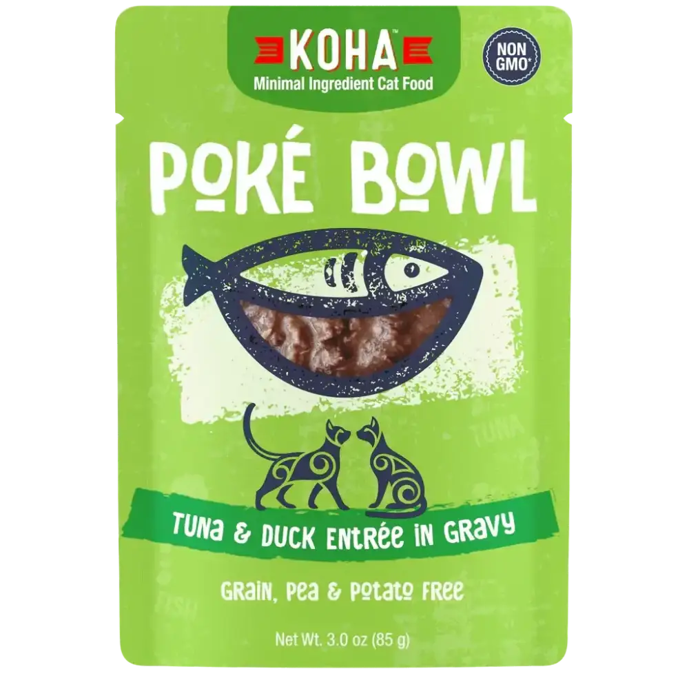 KOHA Poké Bowl Tuna & Duck Entrée in Gravy for Cats KOHA