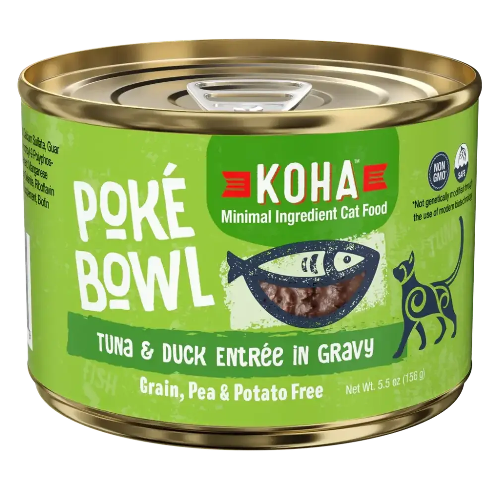 KOHA Poké Bowl Tuna & Duck Entrée in Gravy for Cats KOHA