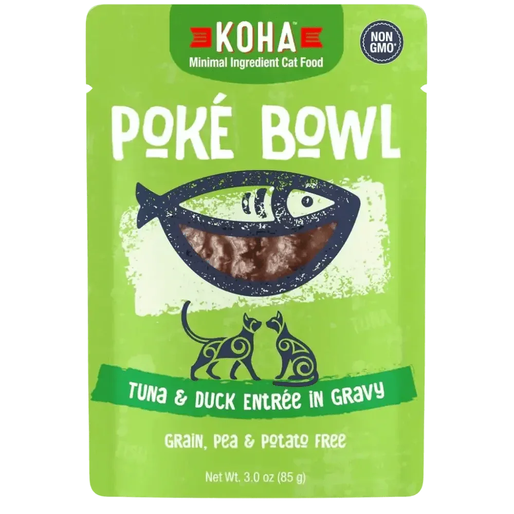 KOHA Poké Bowl Tuna & Duck Entrée in Gravy for Cats - Talis Us