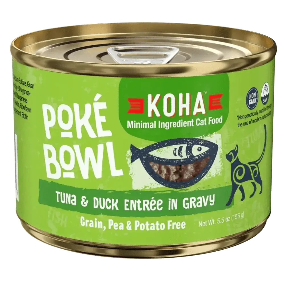KOHA Poké Bowl Tuna & Duck Entrée in Gravy for Cats - Talis Us