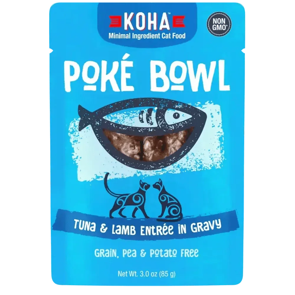 KOHA Poké Bowl Tuna & Lamb Entrée in Gravy for Cats - Talis Us