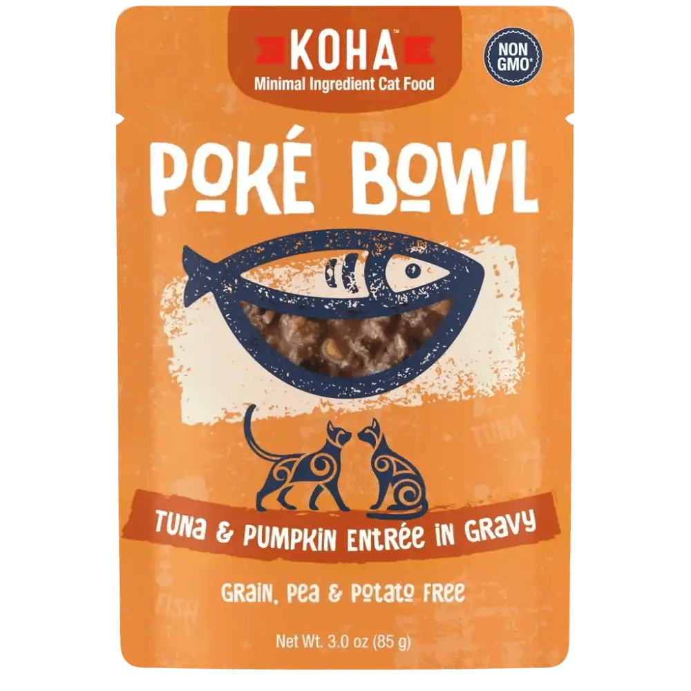 KOHA Poké Bowl Tuna & Pumpkin Entrée in Gravy for Cats - Talis Us