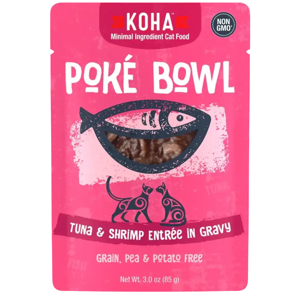 KOHA Poké Bowl Tuna & Shrimp Entrée in Gravy for Cats KOHA