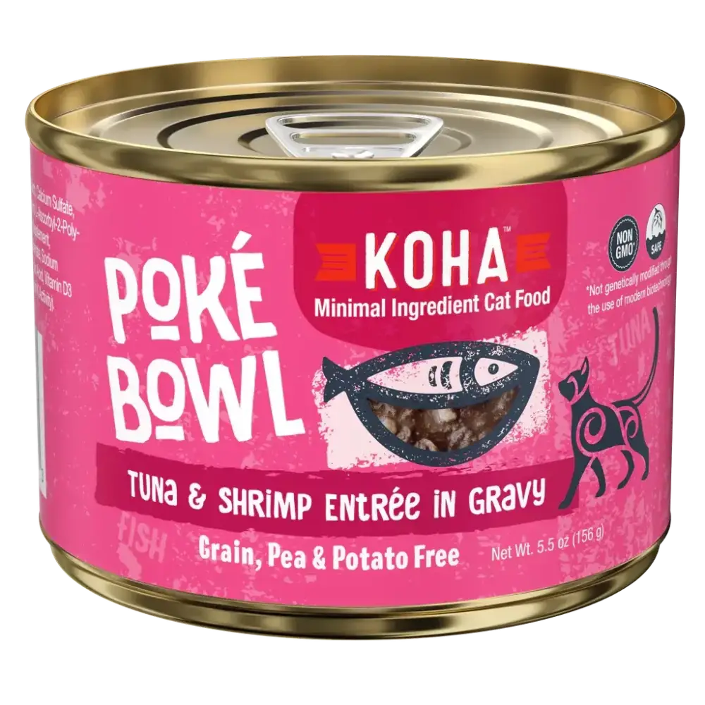 KOHA Poké Bowl Tuna & Shrimp Entrée in Gravy for Cats KOHA