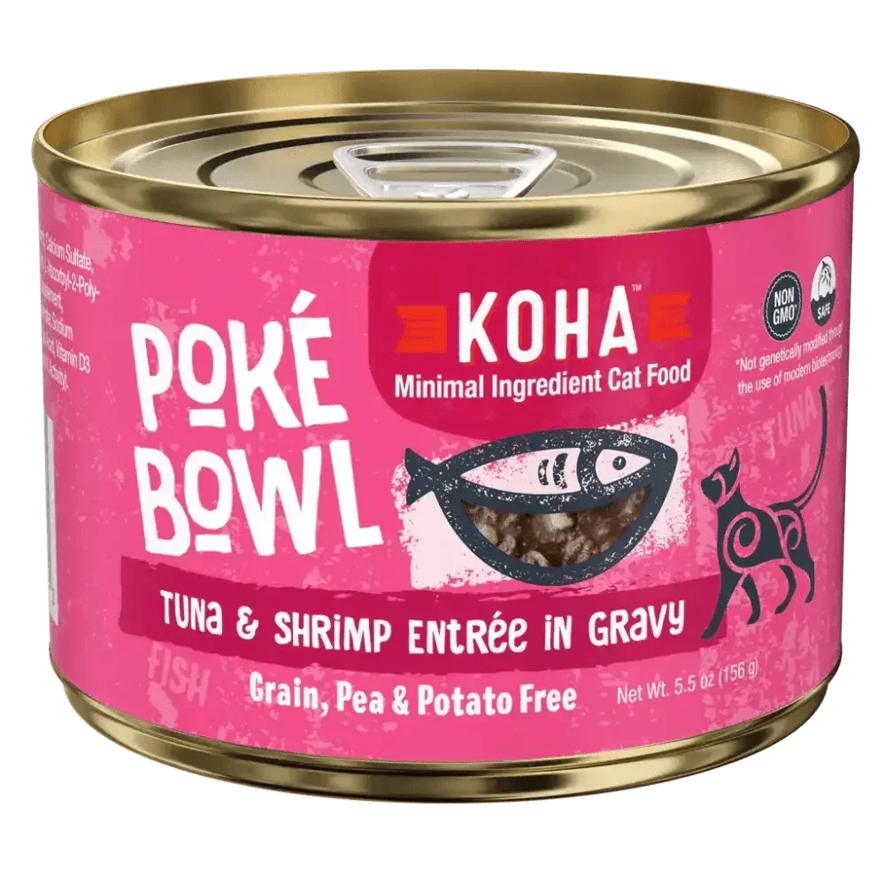 KOHA Poké Bowl Tuna & Shrimp Entrée in Gravy for Cats - Talis Us