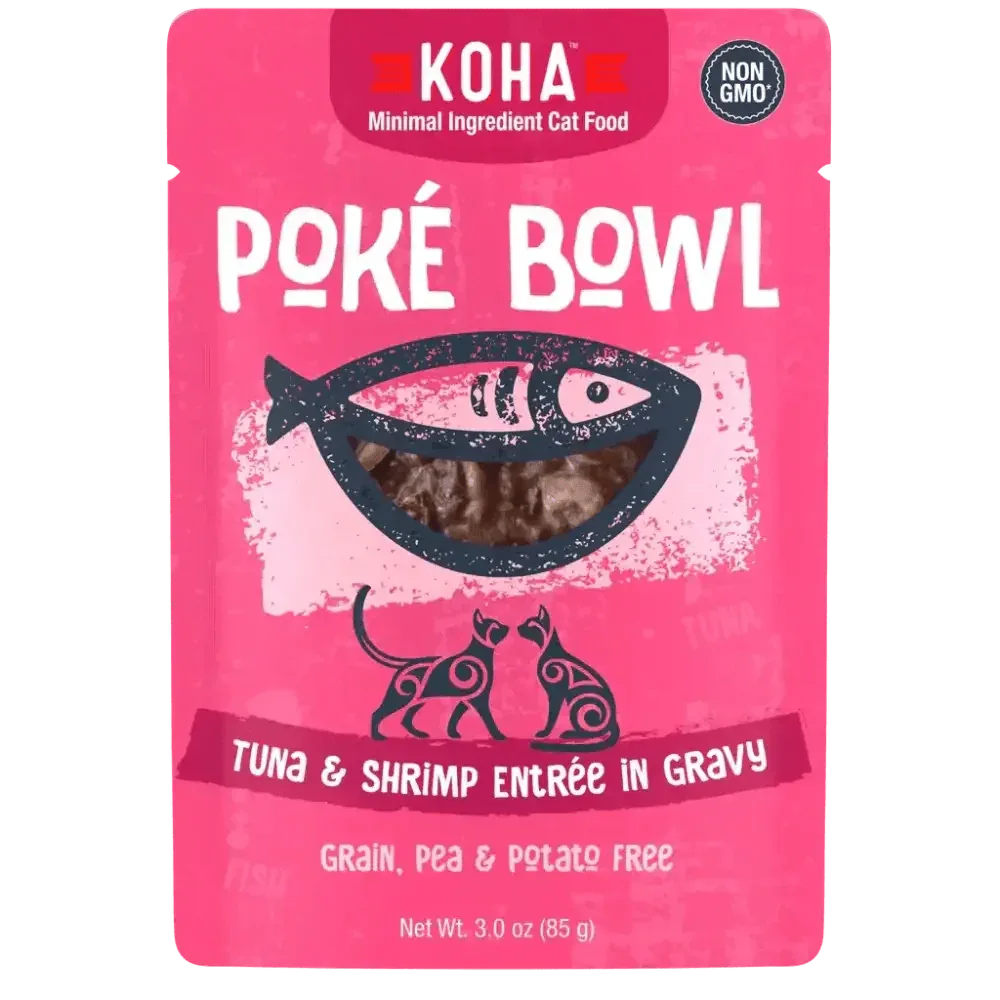 KOHA Poké Bowl Tuna & Shrimp Entrée in Gravy for Cats - Talis Us