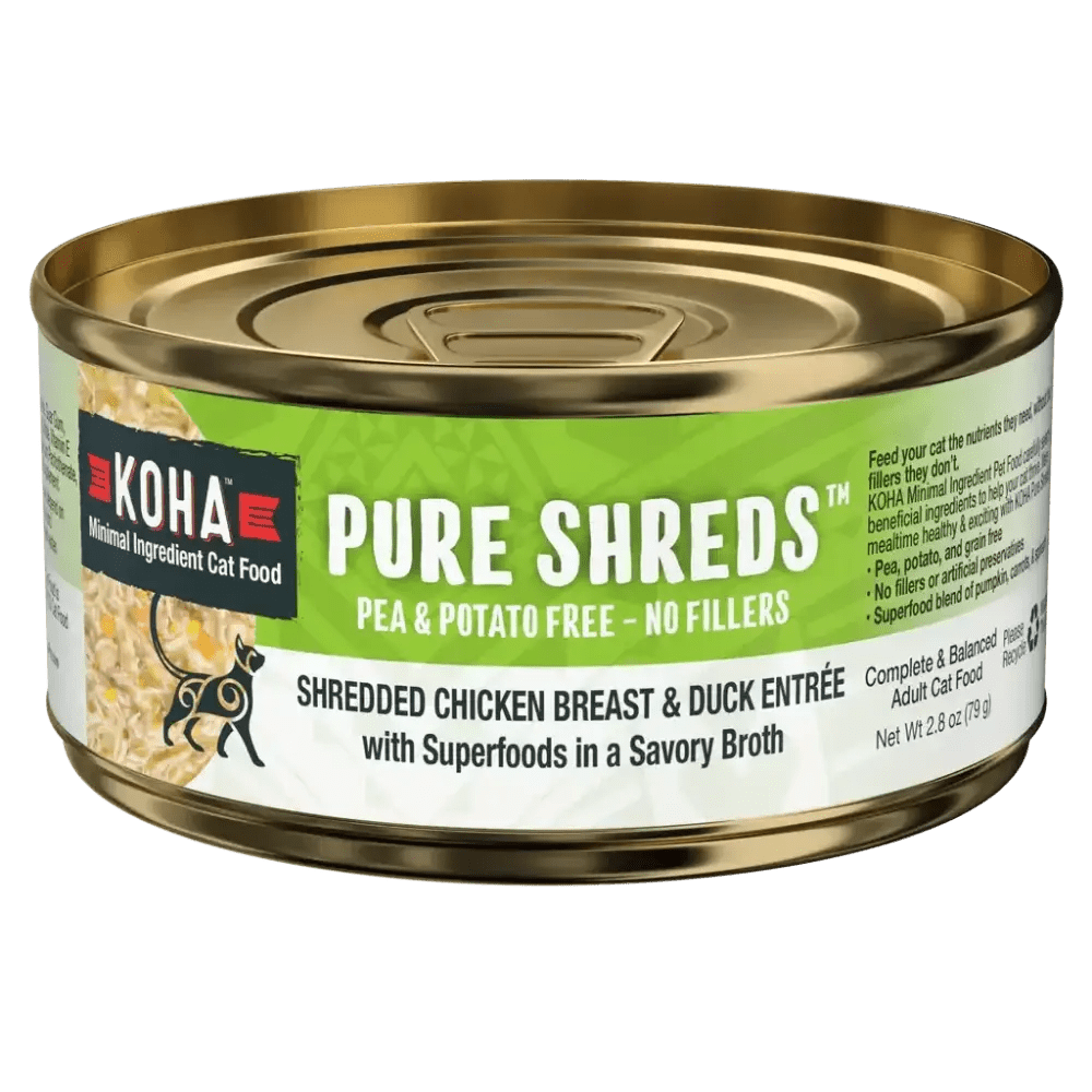 KOHA Pure Shreds Shredded Chicken Breast & Duck Entrée for Cats - Talis Us