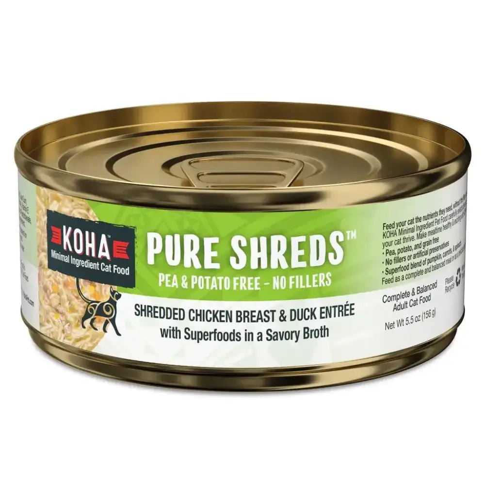 KOHA Pure Shreds Shredded Chicken Breast & Duck Entrée for Cats - Talis Us